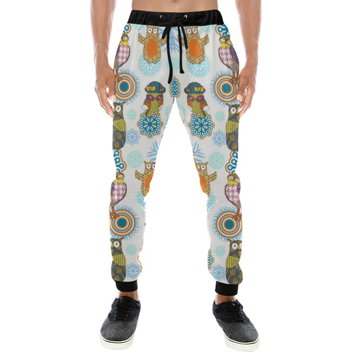 Owl Pattern Unisex Casual Sweatpants