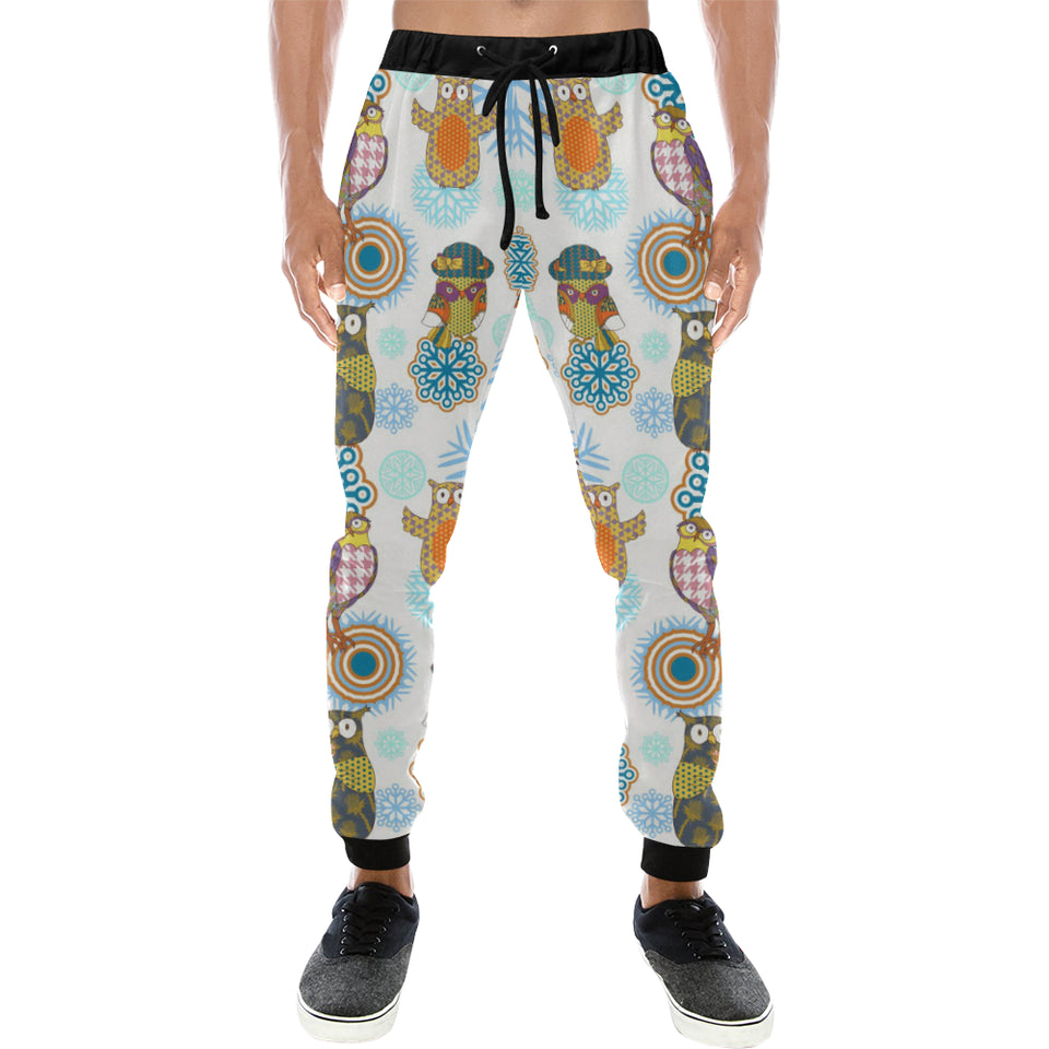 Owl Pattern Unisex Casual Sweatpants