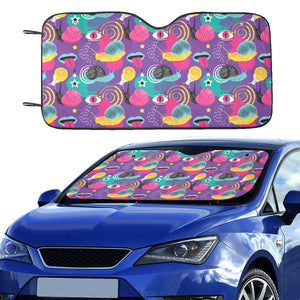 Snail Pattern Print Design 02 Car Sun Shade