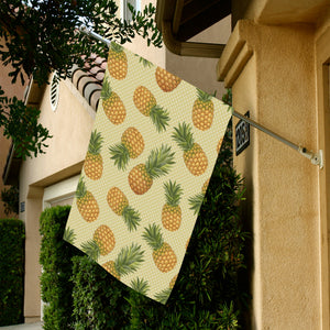 Pineapple Pattern Pokka Dot Background House Flag Garden Flag