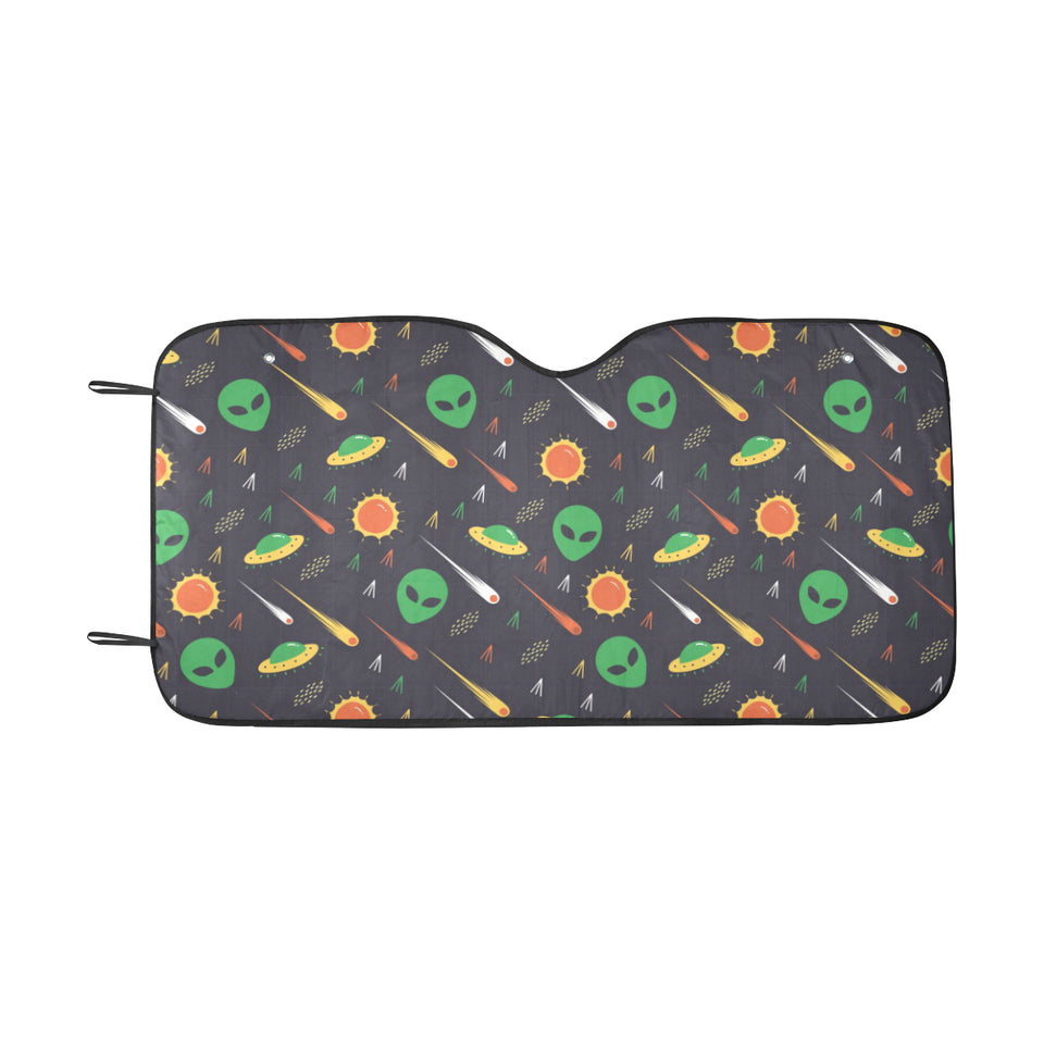 Alien Pattern Print Design 03 Car Sun Shade