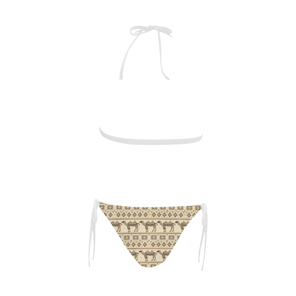 Traditional Camel Pattern Ethnic Motifs Sexy Bikinis Two-Pieces Swimsuits