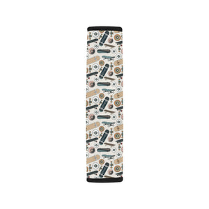 Skate Board Pattern Print Design 01 Car Seat Belt Cover