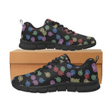 Darts Pattern Print Design 03 Women's Sneakers Black