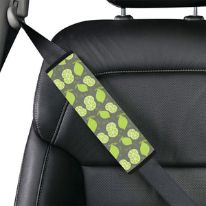 Lime Pattern Theme Car Seat Belt Cover