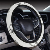 Eagle Pattern Print Design 03 Car Steering Wheel Cover