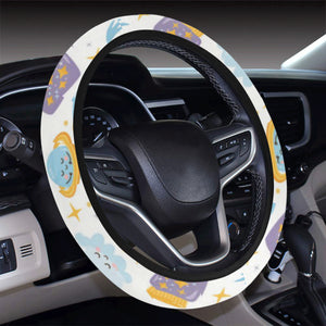 Moon Sleep Pattern Car Steering Wheel Cover