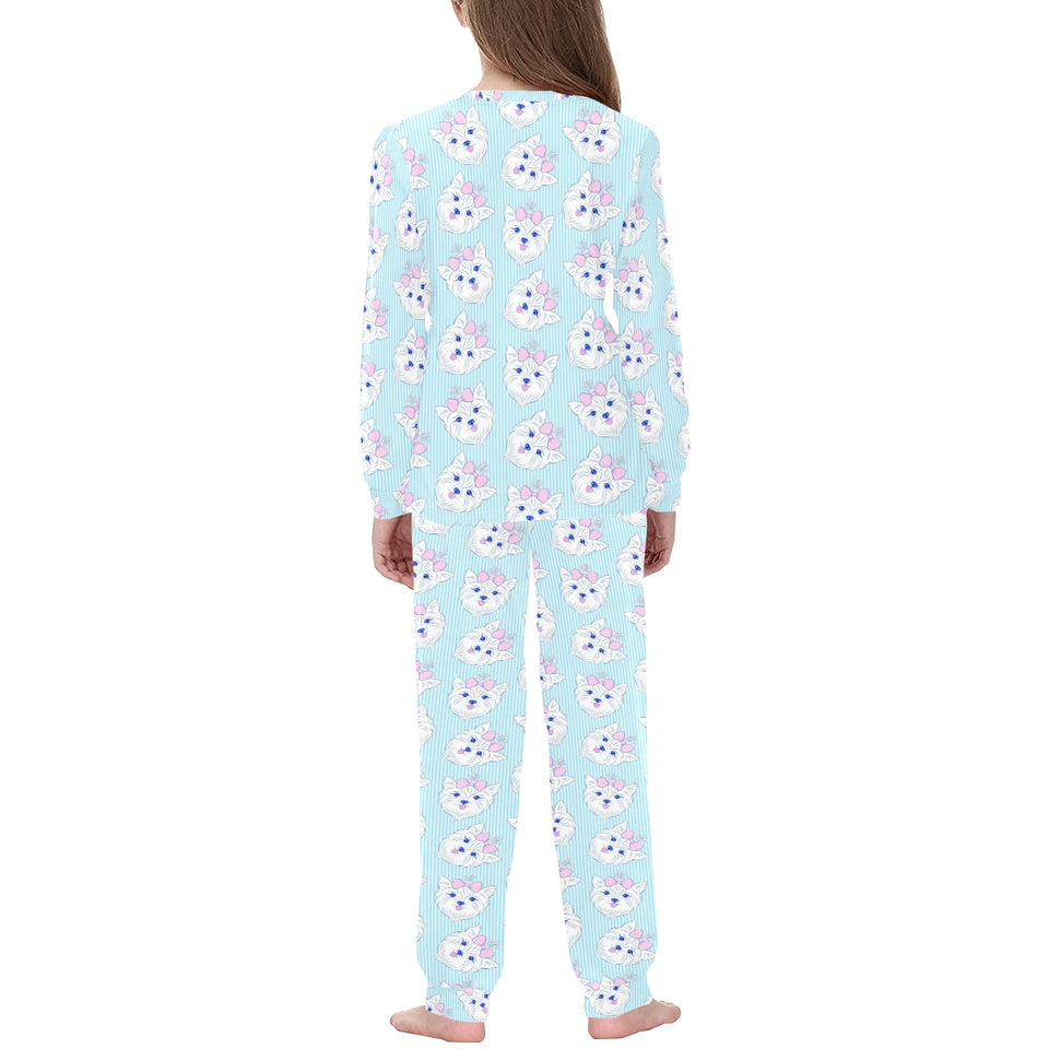 Yorkshire Terrier Pattern Print Design 01 Kids' Boys' Girls' All Over Print Pajama Set