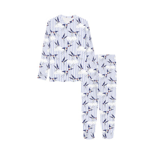 Swallow Pattern Print Design 03 Kids' Boys' Girls' All Over Print Pajama Set