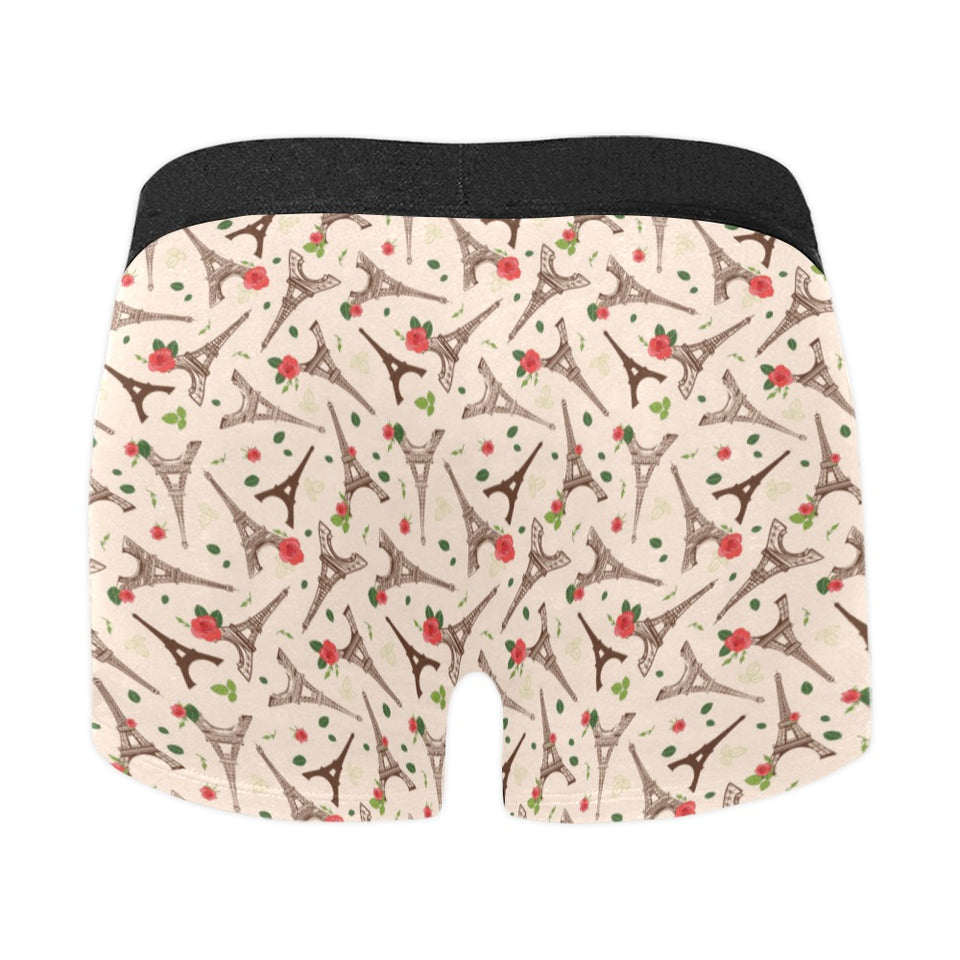 Eiffel Tower Pattern Print Design 03 Men's All Over Print Boxer Briefs Men's Underwear