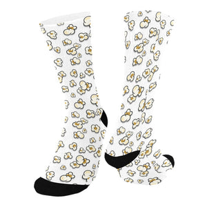 Popcorn Pattern Print Design 04 Crew Socks