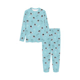 Ostrich Pattern Print Design 05 Kids' Boys' Girls' All Over Print Pajama Set