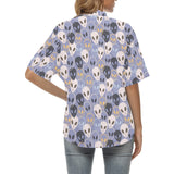 Alien Pattern Print Design 05 Women's All Over Print Hawaiian Shirt