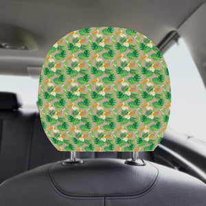 Pelican Pattern Print Design 05 Car Headrest Cover