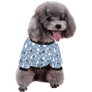 Seagull Pattern Print Design 01 All Over Print Pet Dog Round Neck Fuzzy Shirt