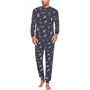 Swallow Pattern Print Design 02 Men's All Over Print Pajama