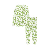 Green Peas Pattern Print Design 02 Kids' Boys' Girls' All Over Print Pajama Set