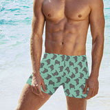 Piano Pattern Print Design 04 Men's Swimming Trunks