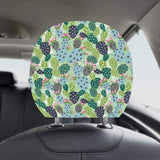 Cactus Pattern Background Car Headrest Cover