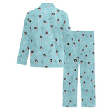 Ostrich Pattern Print Design 05 Men's Long Pajama Set