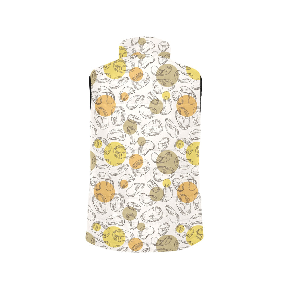 Potato Chips Pattern Print Design 02 Women's Padded Vest