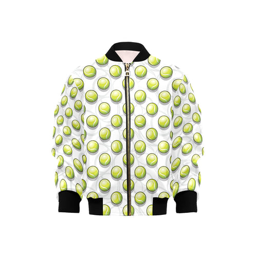 Tennis Pattern Print Design 05 Kids' Boys' Girls' Bomber Jacket