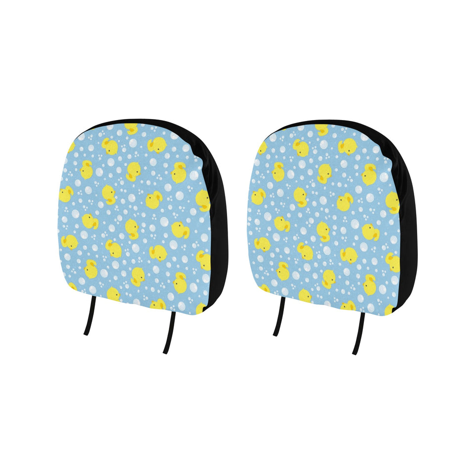 Duck Pattern Print Design 02 Car Headrest Cover