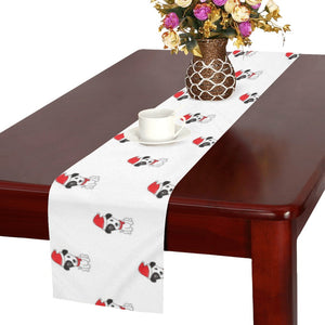 Jack Russel Pattern Print Design 01 Table Runner