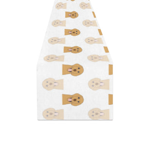 Golden Retriever Pattern Print Design 03 Table Runner