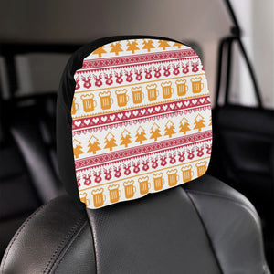 Beer Sweater Printed Pattern Car Headrest Cover