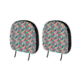 Tennis Pattern Print Design 01 Car Headrest Cover