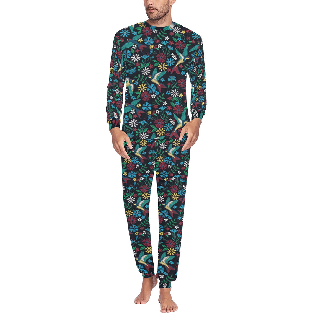 Swallow Pattern Print Design 04 Men's All Over Print Pajama