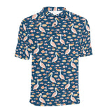 Pelican Pattern Print Design 01 Men's All Over Print Polo Shirt