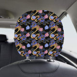 Snake Flower Pattern Car Headrest Cover