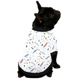 Surfboard Pattern Print Design 01 All Over Print Pet Dog Round Neck Fuzzy Shirt