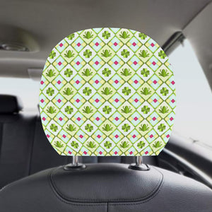 Frog Clover leaves Pattern Car Headrest Cover