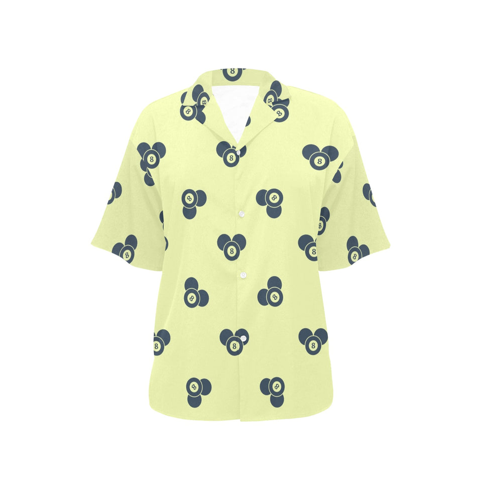 Billiard Ball Pattern Print Design 05 Women's All Over Print Hawaiian Shirt