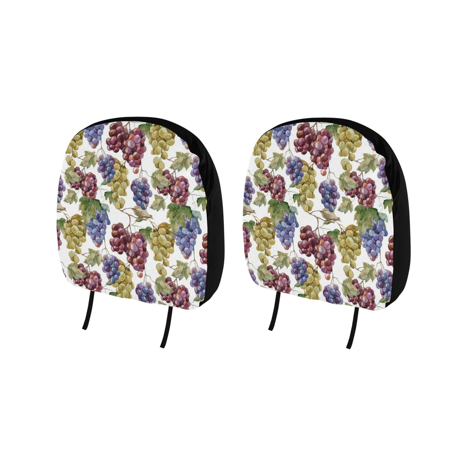 Grape Pattern Car Headrest Cover