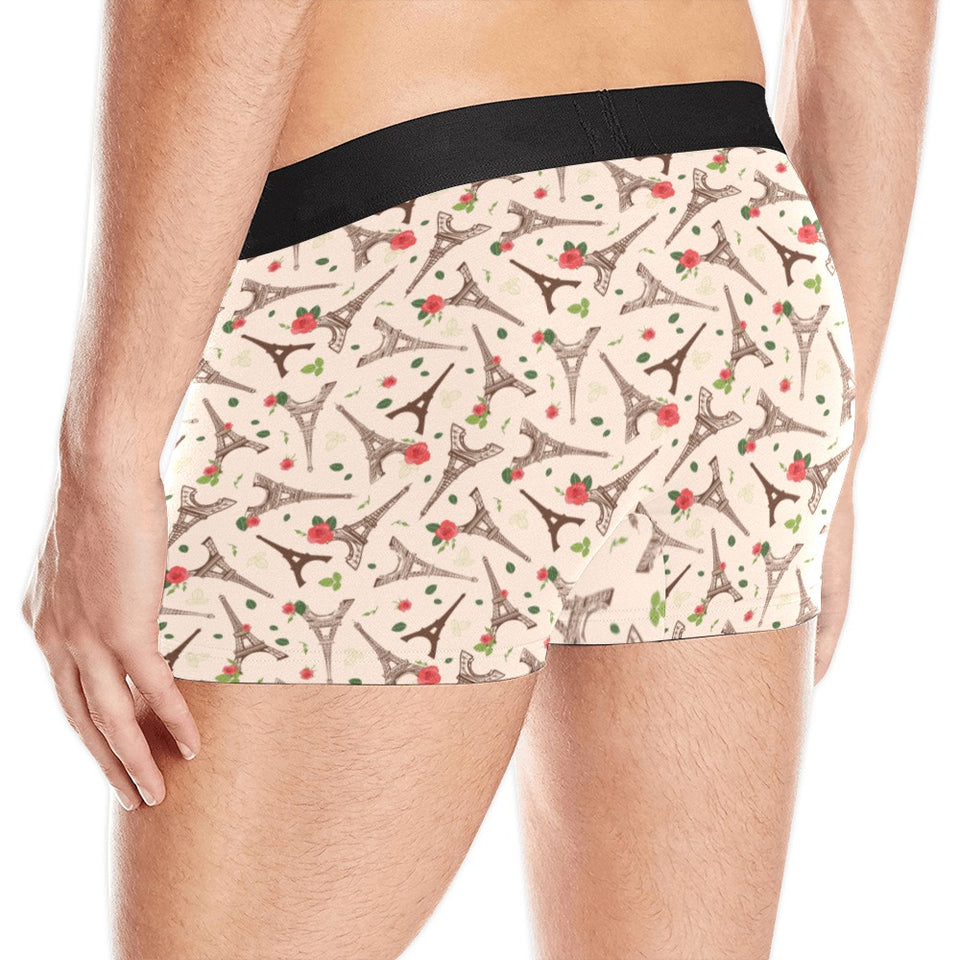 Eiffel Tower Pattern Print Design 03 Men's All Over Print Boxer Briefs Men's Underwear