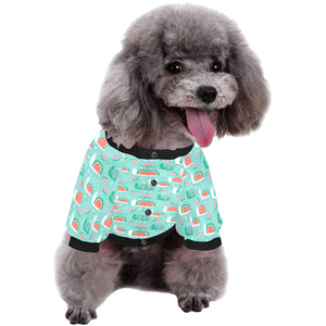 Snail Pattern Print Design 01 All Over Print Pet Dog Round Neck Fuzzy Shirt