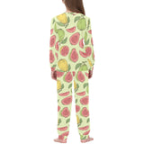 Guava Pattern Background Kids' Boys' Girls' All Over Print Pajama Set