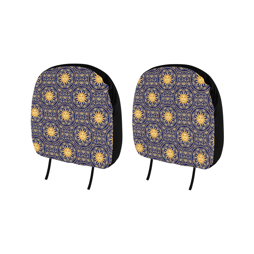 Sun Pattern Car Headrest Cover