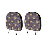 Sun Pattern Car Headrest Cover