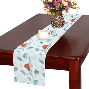 Swordfish Pattern Print Design 03 Table Runner