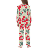 Hand Drawn Tomato Pattern Kids' Boys' Girls' All Over Print Pajama Set