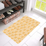 Golden Retriever Pattern Print Design 04 Doormat