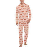 Sausage Pattern Print Design 01 Men's Long Pajama Set