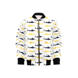 Swordfish Pattern Print Design 05 Kids' Boys' Girls' Bomber Jacket