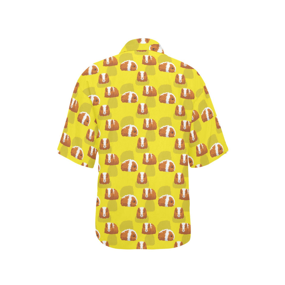 Guinea Pig Pattern Print Design 05 Women's All Over Print Hawaiian Shirt