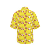 Guinea Pig Pattern Print Design 05 Women's All Over Print Hawaiian Shirt